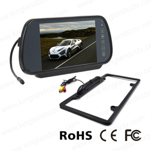 7inch Mirror Monitor System with Us License Plate Camera