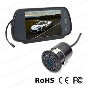 7inch Reversing Mirror Monitor with Mini Rear View Bumper Camera