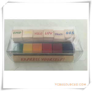 Custom Design DIY Craft Rubber Educational Wooden Stamp for Promotional Gift (OI36029)