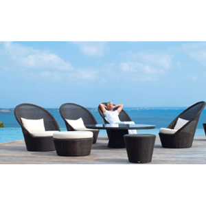 High Back UV-Resistant Rattan Sofa Set (WS-06018)