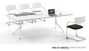 Unique Design White Board Room Table for Meeting (FOH-CT-SM2412)